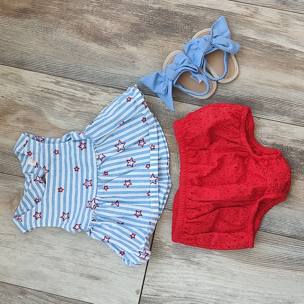Fourth of July outfit 3-6 months